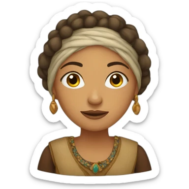 Berber woman sticker