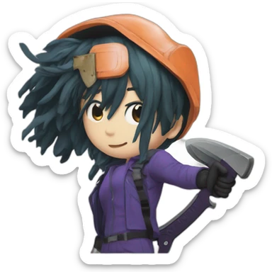 Makima from "Chainsaw Man" sticker