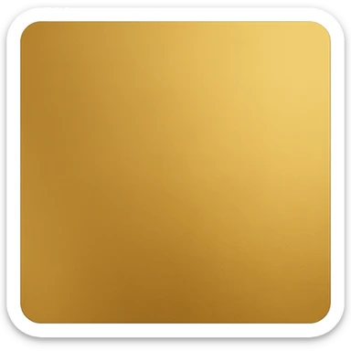 A golden square with a slight gradient, variation 8 sticker