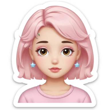  Soft Girl
Origin: TikTok/Western

Key Features: Pastel blush, gloss or tinted balm, fluffy brows, shimmery lids, small hair clips or pigtails.

Vibe: Playful, sweet, pastel-saturated cuteness — very Y2K meets kawaii.

Signature Trick: Emphasizes youthful, doll-like features with lots of pink. sticker