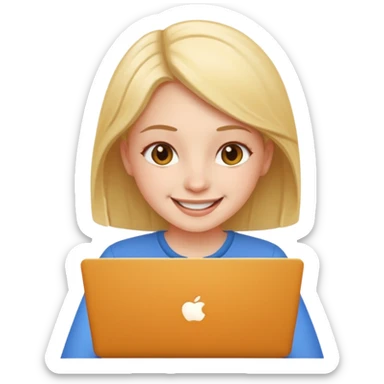 PON UNA NIÑA EN UNA LAPTOP sticker