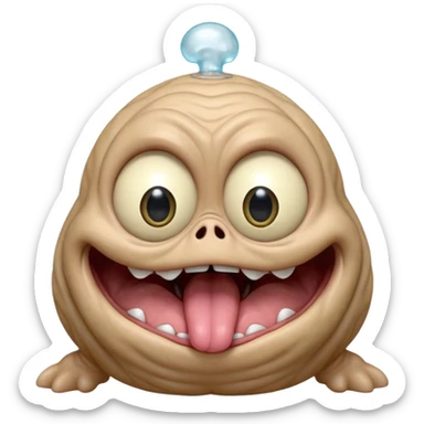 a crabadabadooda face, big eyes, tubblewubble, loolaapapoo, SCREAMING, SCARES, WRINKLY, WRINKLES, sloopa, small mouth loobadooba, consquinto, lalalalabingbong, glossy eyes, maalardo , MAMAMALRHEGVXOSU, HDDISHIAGDUEHAIDYDTBWCAXCXZZXOXOSBSJWK sticker