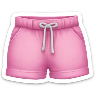 Pink shorts with stairs coming out of them sticker