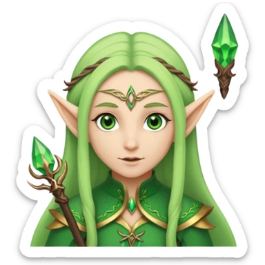 elves with staff sticker