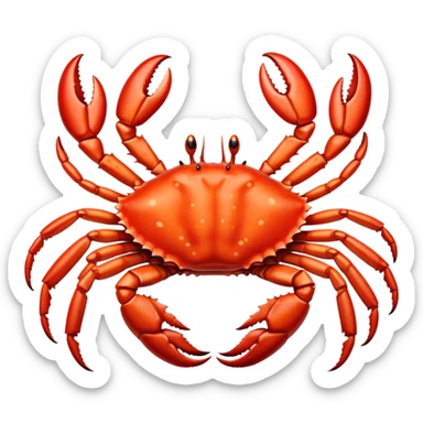 Cross between cow and king crab sticker