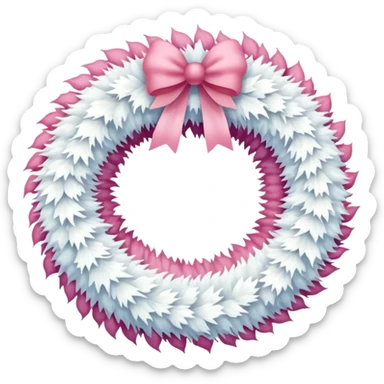 white and pink christmas reef with no green sticker