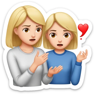 A girl irritating her boyfriend  sticker