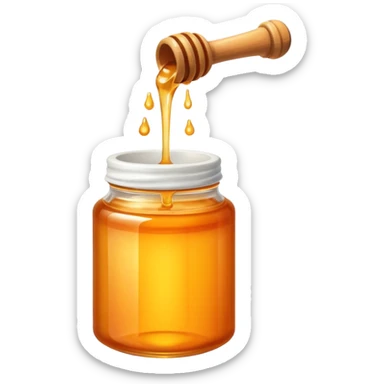 a tube with orange honey inside sticker