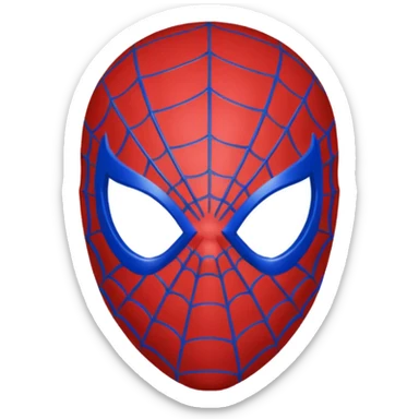 Spiderman head sticker