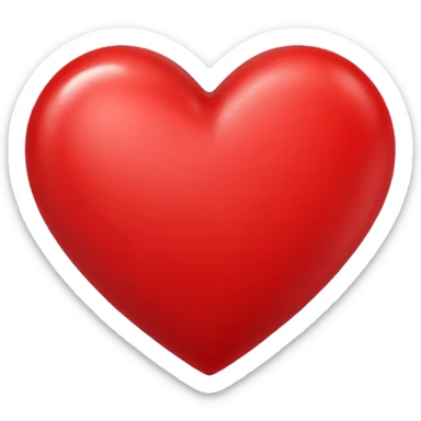 A red heart with the letter "J" in it sticker