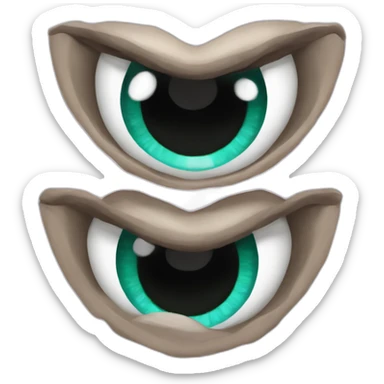 Corazon hecho de anteojos sticker