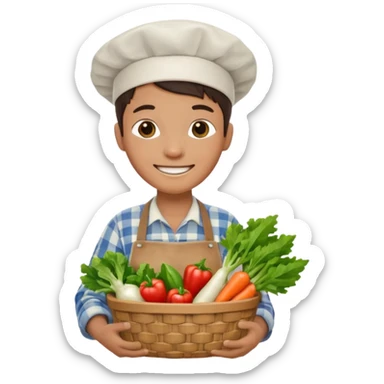 farmer chef sticker