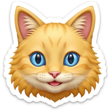  sunshine bluey eyes smiling  cat alot of happy sticker