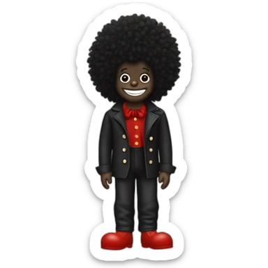 Golliwog Sly Stone sticker