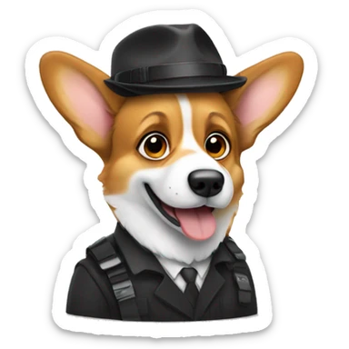 Corgi film director  sticker