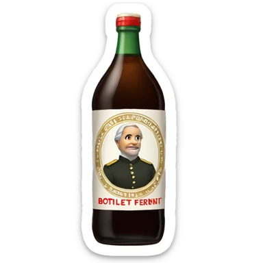 Botella de fernet branca sticker