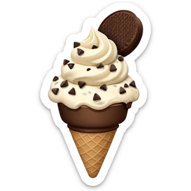 Cookies and Cream ice cream sticker