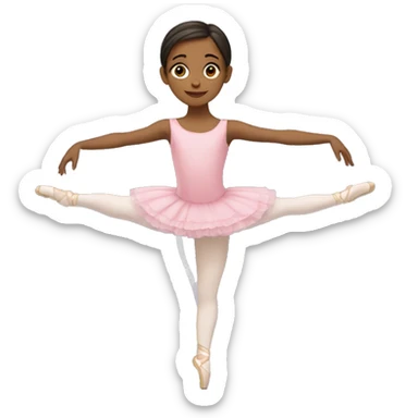 UNA NIÑA DE 9 AÑOS EN EL ballet sticker