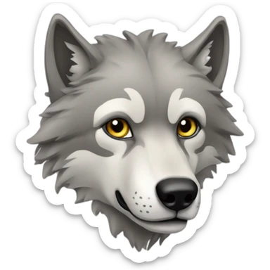 Loup ténèbres sticker