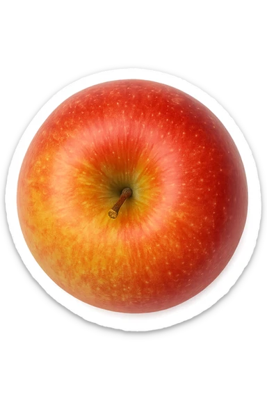 mela vista dall'alto sticker