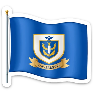 Tishk International University flag sticker