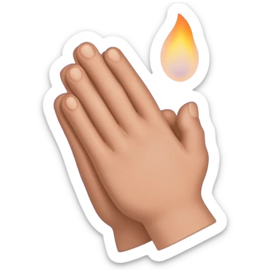 A fb picture that shows thanks with a Vertical position🙏 hands praying and seperatly a candle burning with vilet bluish color backgroundA fb picture that shows thanks with a hands praying and a candle burning with vilet bluish color background sticker