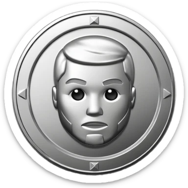 50 cent coin sticker