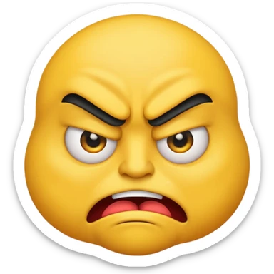 Hey make a mad emoji  sticker