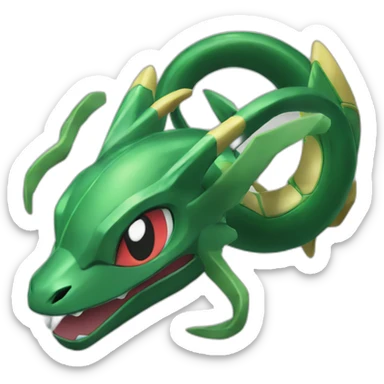Rayquaza pokemon sticker