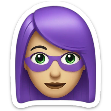 violet emoji representing places/holidays sticker