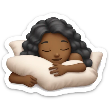 girl sleeping sticker