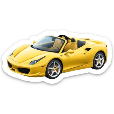 a minion driving a ferrari on pacific drive sticker