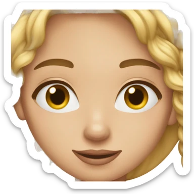 Une fille avec des ongles  sticker