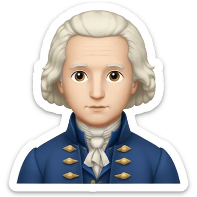 young george washington sticker