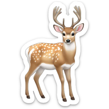 fallow deer sticker
