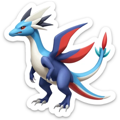 Silvally-Nargacuga-Latios-Latias-Salandit-Pokémon-Fakémon-fusion-animal-hybrid-creature sticker