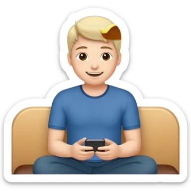 We both sat down, and she started the conversation sticker