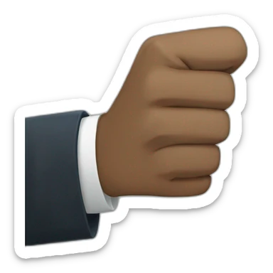 Obama fist bumping sticker