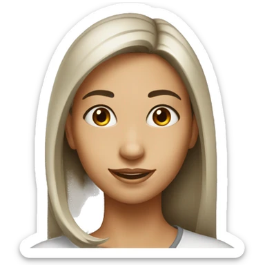 Female-Shiny-with-happiness-dark-brown-eyes sticker