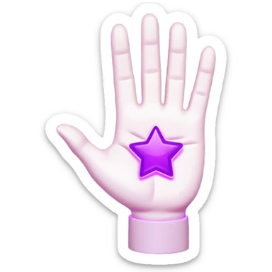 A 3D stylized cartoon hand holding a glowing neon purple sign that says "POV", high contrast, vibrant lighting, clean edges, white background. sticker