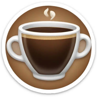 Coffee invitation sticker