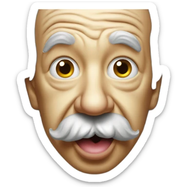 Albert Einstein tongue  sticker