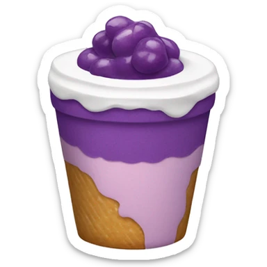 Colourful ube parfait sticker