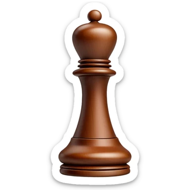 a pawn chess piece sticker