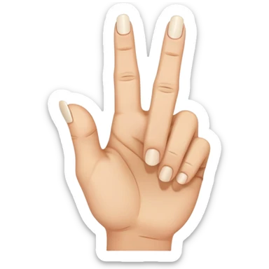 broken middle finger hand flipping off sticker