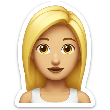 Chica rubia muy linda  sticker