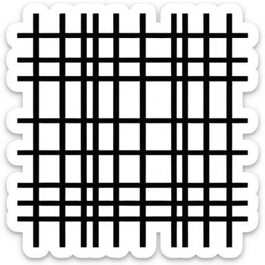 grid vertical and hgorizontal lines sticker