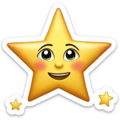Star shape fairy sticker