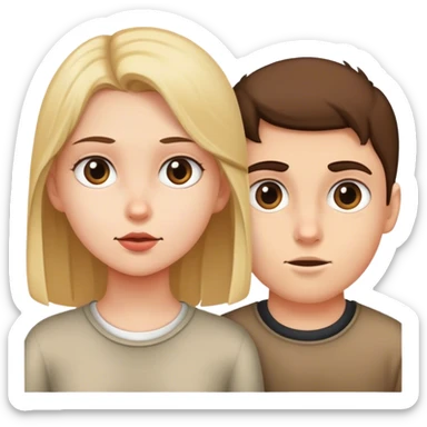 Girl stalking a boy sticker