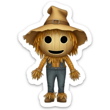 FULL BODY scarecrow sticker